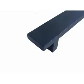 16 Inch Rectangular Cabinet Handle Black Finish 617724353802 Contemporary 16-inch Matte Bar #3