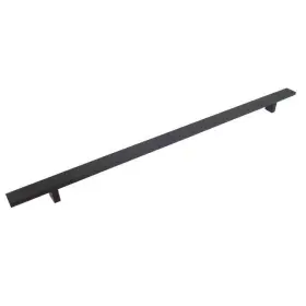 20 Inch Rectangular Cabinet Handle Black Finish 639385362191 Contemporary Design Matte Bar Pull
