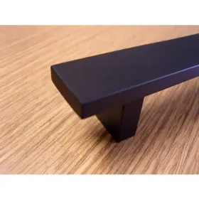 6 Inch Rectangular Design Cabinet Handle 617724351600 Contemporary 6-inch Matte Black Finish Casual #3