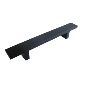 8 Inch Rectangular Cabinet Handle Black Finish 617724352676 Contemporary 8-inch Matte Bar Pull #2
