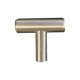 Aa Warehousing 810004186156 Decor T Shaped Bar Pull In Brushed Nickel Finish Silver 1.5l X 1.5w 0.5h