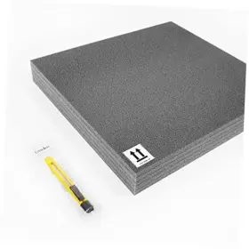 87402ky1 Adam Hall 19 Inch Parts Kyoto Foam Inlay For 2he Rack Drawers Can Be Cut To Size Grey