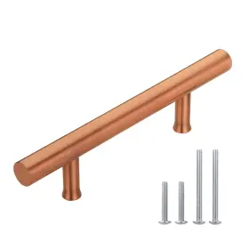 Akicon 810092567141 3 Inch Hole Center Copper Kitchen Cabinet Handles 100% Solid #2