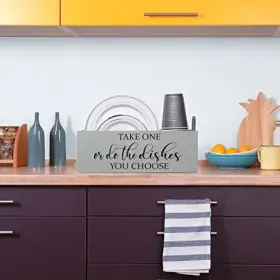 Hg2035-gry All The Rages Inc Pantry Picks Farmhouse Wooden Kitchen Countertop Decorative Gray #2