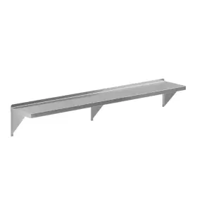 Amgood 313040586558 12 Inch W X 72 D Stainless Steel Wall Shelf Square Edge Kitchen Restaurant