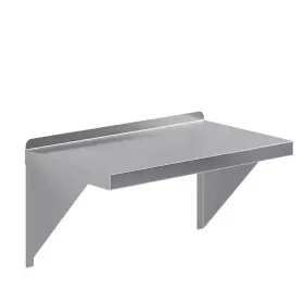 Amgood 445046495497 14 Inch W X 24 D Stainless Steel Wall Shelf Square Edge Kitchen Restaurant