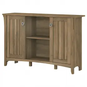Sas147rcp-03 Bush Furniture Salinas 29.96 Inch Accent Storage Cabinet With 3 Shelves Reclaimed