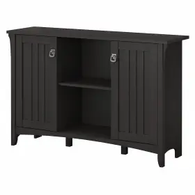 Sas147vb-03 Bush Furniture Salinas Storage Cabinet With Doors Vintage Black