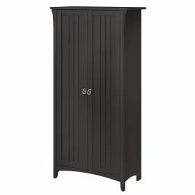 Sas332vb-03 Bush Furniture Salinas 63 Storage Cabinet With 5 Shelves Vintage Black