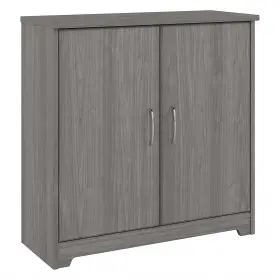 Wc31398 Bush Furniture Cabot 30.2 Inch Storage Cabinet With 2 Shelves Modern Gray