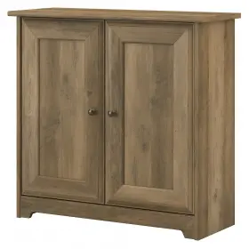 Wc31598 Bush Furniture Cabot 30.2 Inch Storage Cabinet With 2 Shelves Reclaimed Pine