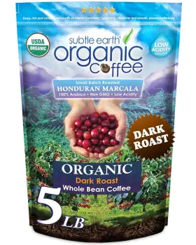 Cafe Don Pablo 857766005592 Subtle Earth Organic Coffee - Dark Roast Whole Bean 80 Ounce Pack Of 1