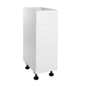 Cambridge Sa-bu12-sw Quick Assemble Modern Style Shaker White 12 Inch Base
