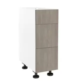 Sa-bud2p12-gn Cambridge Quick Assemble Modern Style Grey Nordic 12 Inch Base