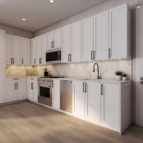 Sa-wu2736-sw Cambridge Wall Kitchen Cabinet 27 Inch W X 12 D 36 H Ready To Assemble Shaker White #3