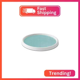 Copco 5234754 Non-skid Pantry Cabinet Lazy Susan Turntable 12-inch White/aqua