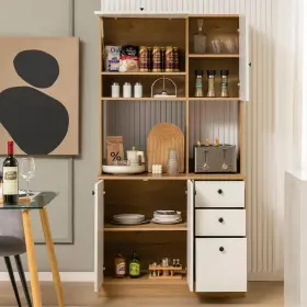 Jz10117wh Costway Kitchen Pantry Buffet Hutch/sideboard 37 Inch Wx71 H Freestanding Wood White #2