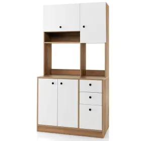 Jz10117wh Costway Kitchen Pantry Buffet Hutch/sideboard 37 Inch Wx71 H Freestanding Wood White