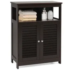 Qd-6z4-a798 Costway Ready To Assemble Kitchen Cabinet 23.5 Inch X12 X31.5 P2 Mdf Beadboard Door