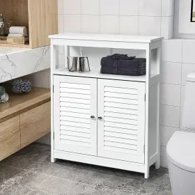 Qd-6z4-a7it Costway Bath Kitchen Cabinet 23.5 Inch X 31.5 2-door Mdf Ready To Assemble White #2