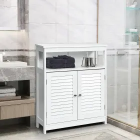 Qd-6z4-a7it Costway Bath Kitchen Cabinet 23.5 Inch X 31.5 2-door Mdf Ready To Assemble White #3