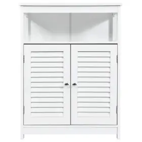 Qd-6z4-a7it Costway Bath Kitchen Cabinet 23.5 Inch X 31.5 2-door Mdf Ready To Assemble White
