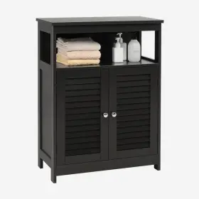 Qd-6z4-a7mw Costway Ready To Assemble Kitchen Cabinets 23.5 Inch Wx12 Dx31.5 H Black P2 Mdf