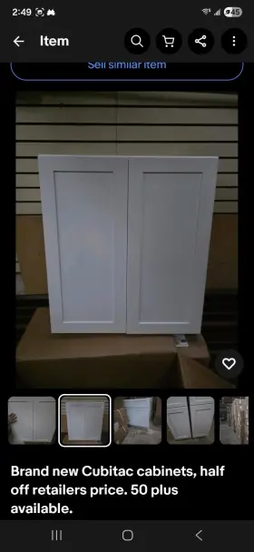 Cubitac 198372 White Soft Close Kitchen Cabinetry