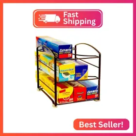 Deco Brothers Rk-004-2 Wrap Organizer Rack For Kitchen Cabinet 3 Tier Bronze