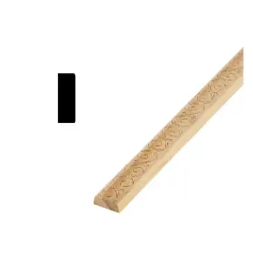 1067em Decramold 313056637640 Dm 5/16 Inch X 3/4 Solid Pine Wall And Cabinet Trim Molding