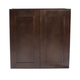 543058 Design House Espresso Brookings 27 Inch W X 36 H Double Door Kitchen Cabinet