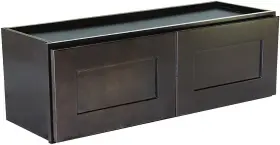 543231 Design House Brookings Shaker Unassembled Bridge Wall Kitchen Cabinet 33x21x12 Inch Espresso