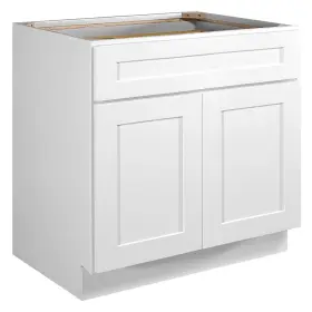 561399 Design House Brookings 33 Inch W X 34-1/2 H Double Door Base - White