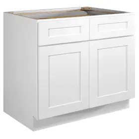 561407 Design House Brookings 36 Inch W X 34-1/2 H Double Door Base - White