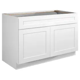 561514 Design House Brookings 48 Inch W X 34-1/2 H Double Door Base - White