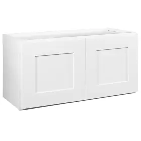 561639 Design House White Brookings 30 Inch W X 15 H Double Door Bridge Wall Cabinet
