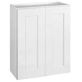 561720 Design House White Brookings 24 Inch W X 30 H Double Door Wall Cabinet