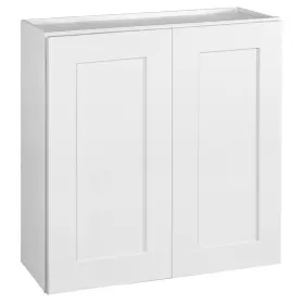 561746 Design House White Brookings 30 Inch W X H Double Door Wall Cabinet