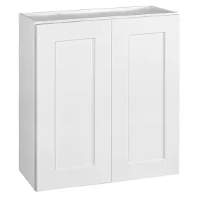 613539 Design House White Brookings 30 Inch X 27 Double Door Wall Cabinet