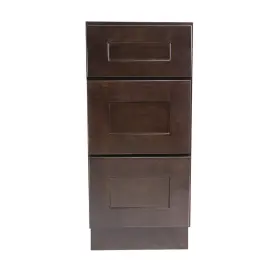 620245 Design House Espresso Brookings 34.5 Inch X 12 Triple Drawer Base Cabinet