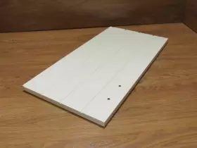 186-030816 Designer Cabinet Door Country Style 24.75in X 12.625in 0.75in White Wood #2