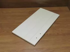 186-030816 Designer Cabinet Door Country Style 24.75in X 12.625in 0.75in White Wood