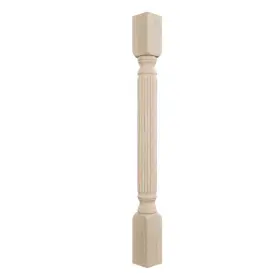 Col03x03x35rarw Ekena Millwork 3-3/4 Inch X 35-1/2 Unfinished Rubberwood Raymond Reeded Cabinet