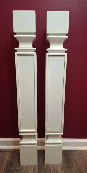 Fb-sp36 Fabuwood Standard Post Fusion Blanc 4 1/2 Inch X 36 Kitchen Island Leg