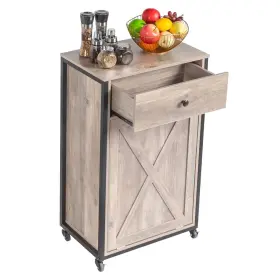 Fch 414129861716 Kitchen Trash Can Cabinet With Dirty Clothes Bags Garbage Storage #3