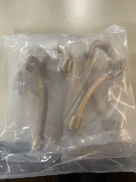 B48023k-sg-c Franklin Brass B48023k Modern Angled Coat And Hat Hook - Pack Of 5 Satin Gold #2
