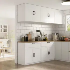 Fufu&gaga 726084111417 63 Inch W X 17.5 D 55.1 H Ready To Assemble Wood Kitchen Cabinet In Whi