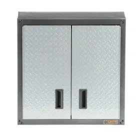 Gladiator 883049251257 Wall Mounted Garage Cabinet 28 Inch X 12 Steel Double-door Silver