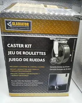 Gack04kdsx Gladiator Caster Kit For Ready -assemble Freestanding Garage Cabinets