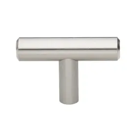 Gliderite 013964619447 2-inch Solid Stainless Steel Cabinet Bar Knobs Grey Medium